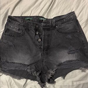 Wild Fable Black Distressed Jean Shorts